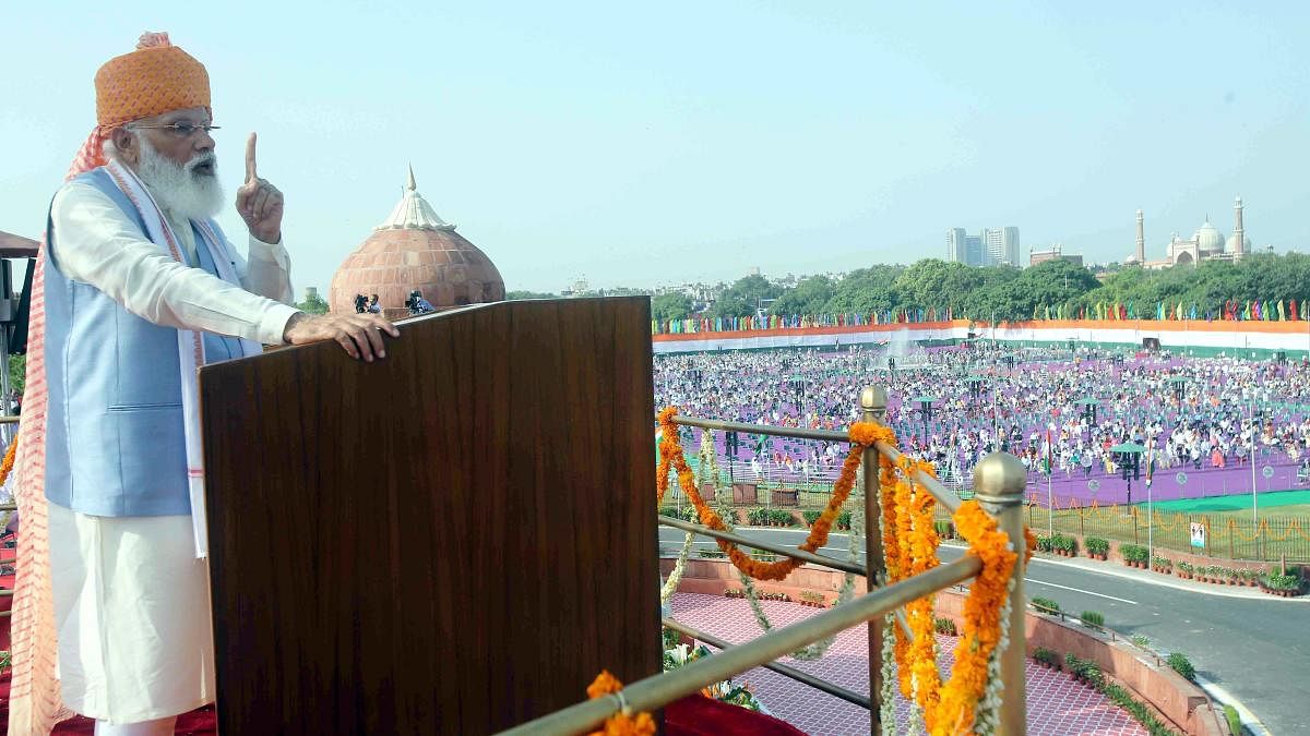 Independence Day Highlights: India progressed much faster than before, target now 100% achievement, says PM Modi