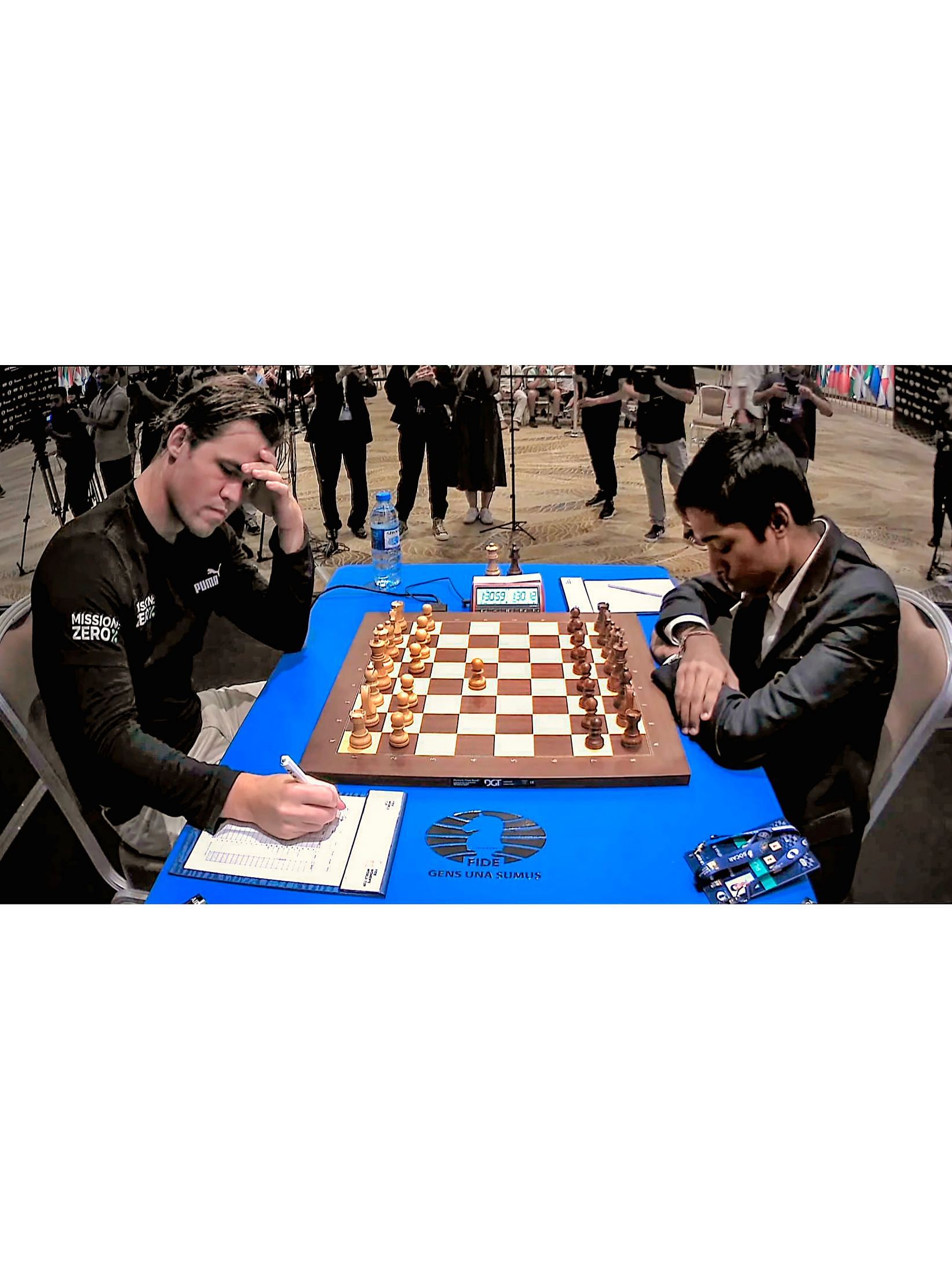 Chess World Cup 2023 Final: Praggnanandhaa vs Carlsen to be decided via tie- breaker on Thursday after draw in Game 2 - India Today