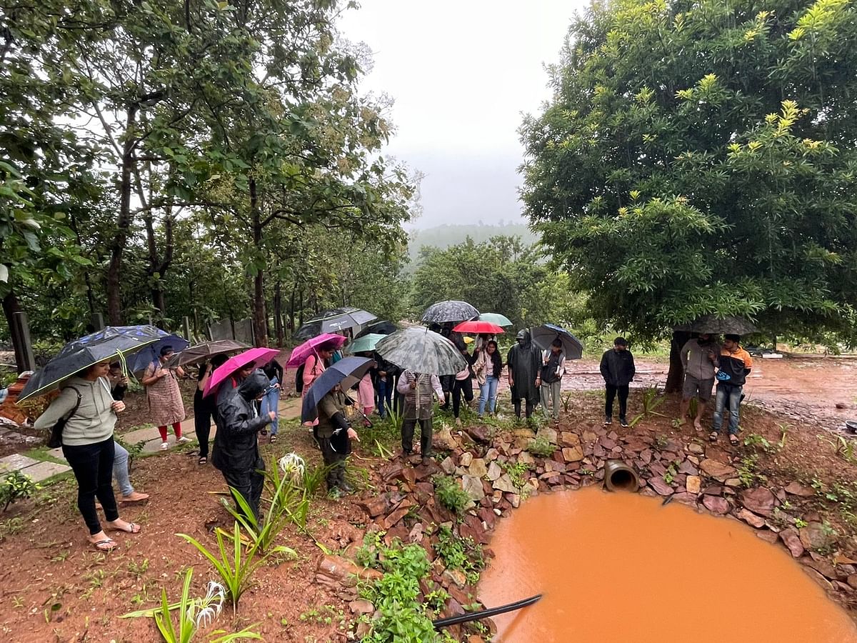 Citizen scientists document frog species at Halligeri village on the outskirts of Dharwad.          