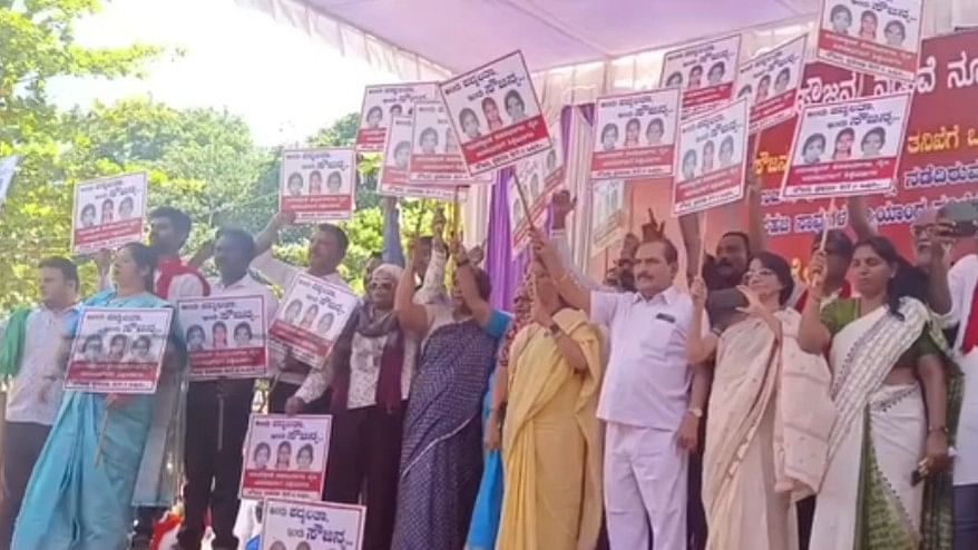 Protest rally by local groups demand SIT probe into Sowjanya case