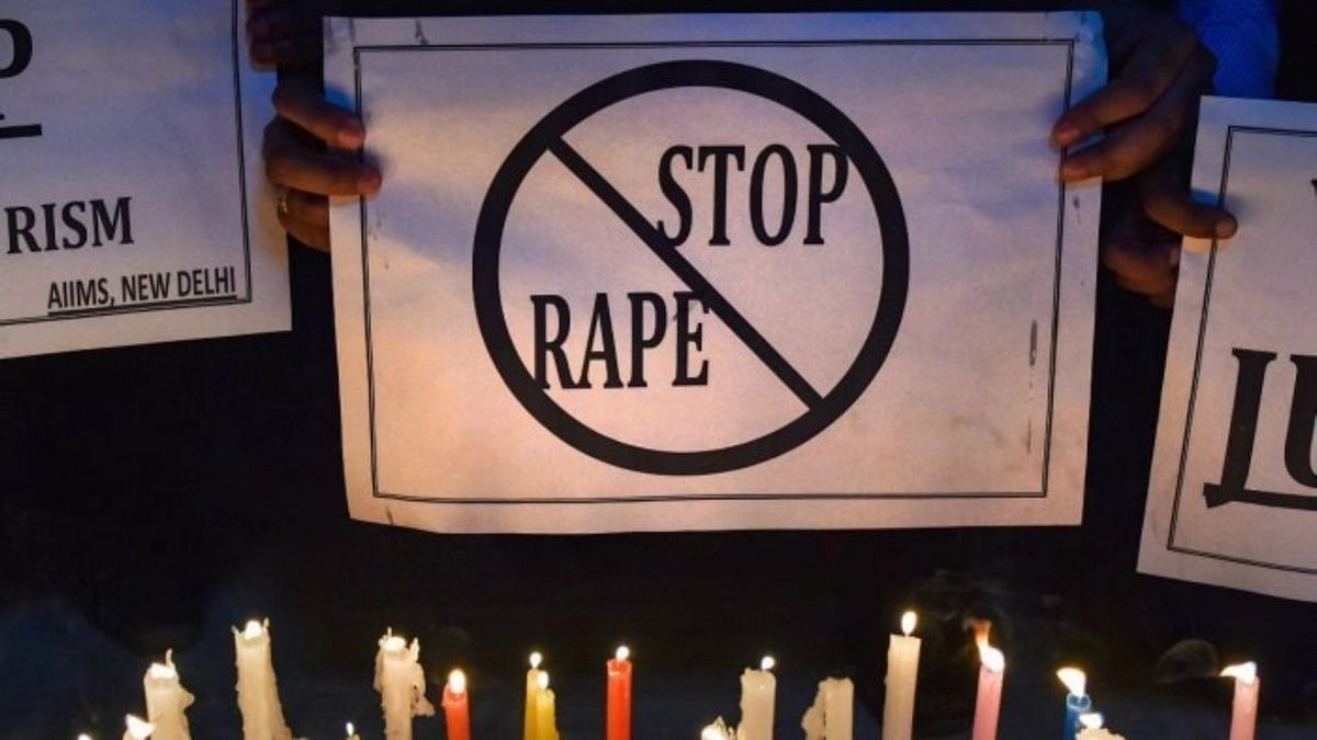 Representative image of protest against rape.