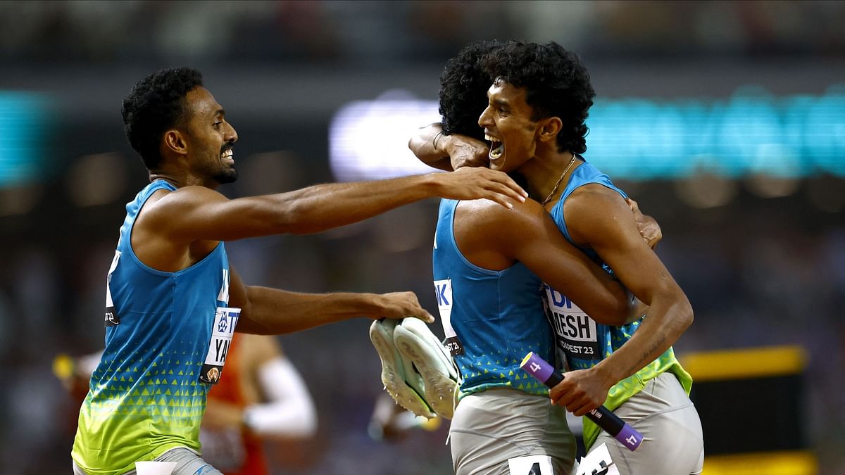 Indian men's 4x400m relay team breaks Asian record, qualifies for World C'ships final for first time