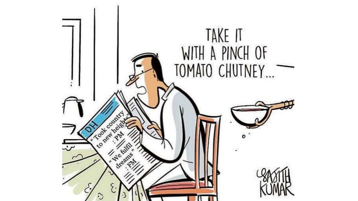 DH Toon: Take it with a pinch of tomato chutney...