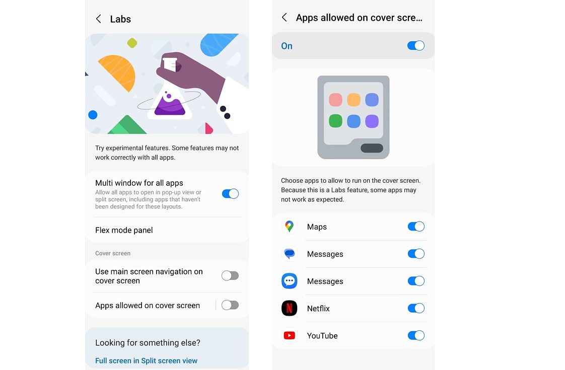 With Labs Programme, users can add more apps to Cover screen on Samsung Galaxy Z Flip5