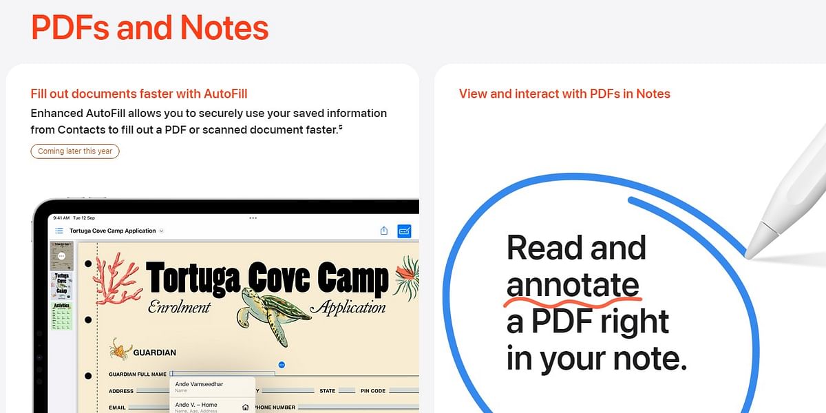 New iPadOS 17 brings improvements to PDF and Notes apps.