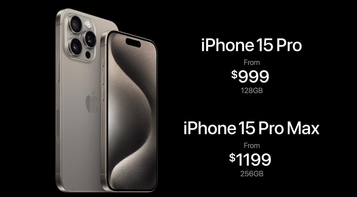 The new iPhone 15 Pro price starts at $999