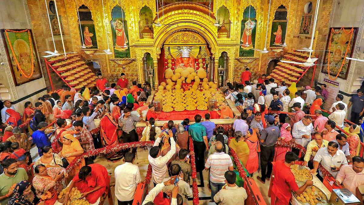 The popularity of Ganesh Chaturthi celebrations in Jaipur has seen a rise with magnificent display of decorations and public processions.