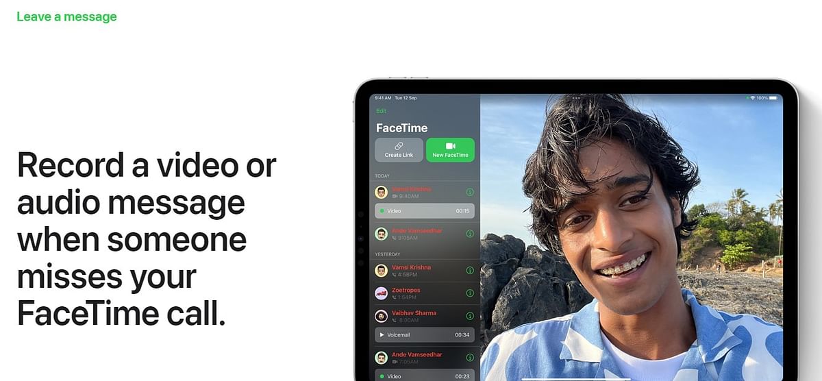 iPadOS 17 brings improvements to FaceTime app.