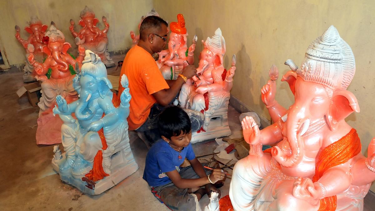 'Gowri-Ganesha' idols all set to adorn homes in Chikkamagaluru