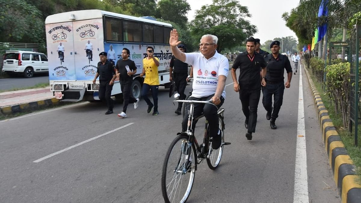Haryana CM Khattar announces 'car free' Tuesdays in Karnal, launches cycle rally