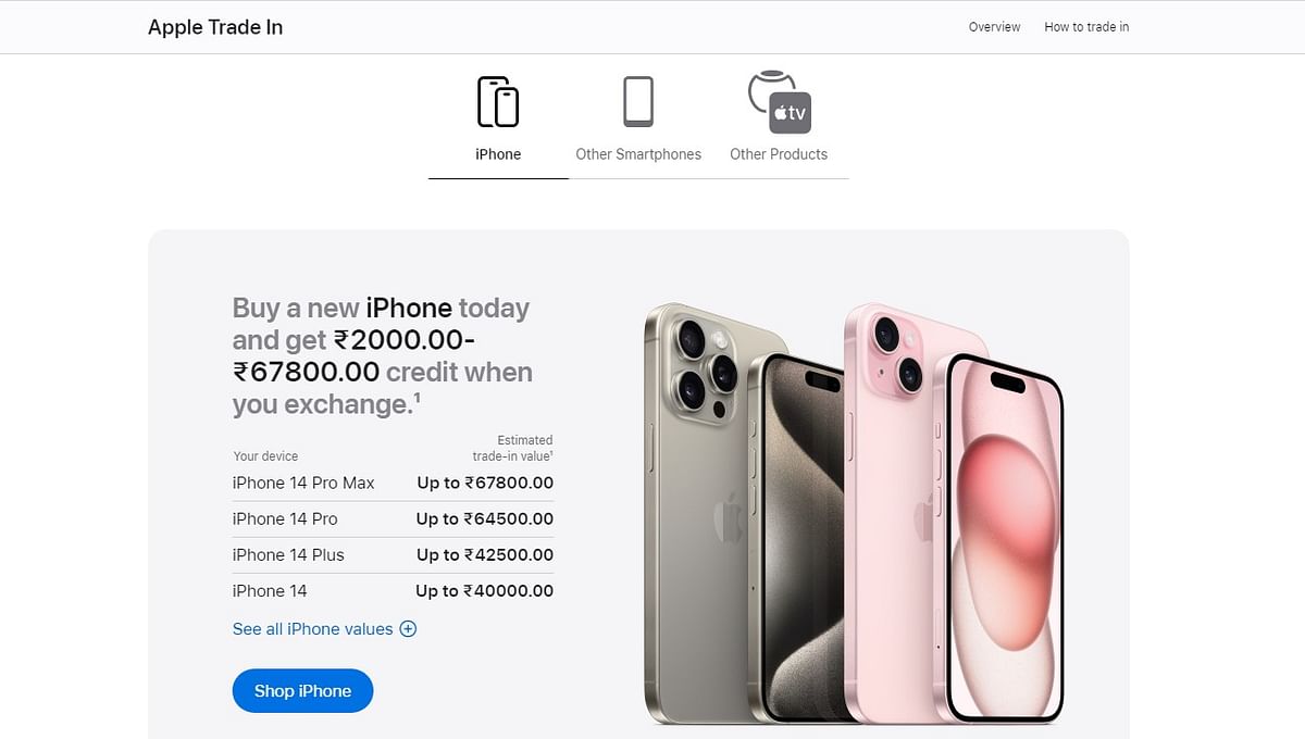 Apple Trade-in deals in India.