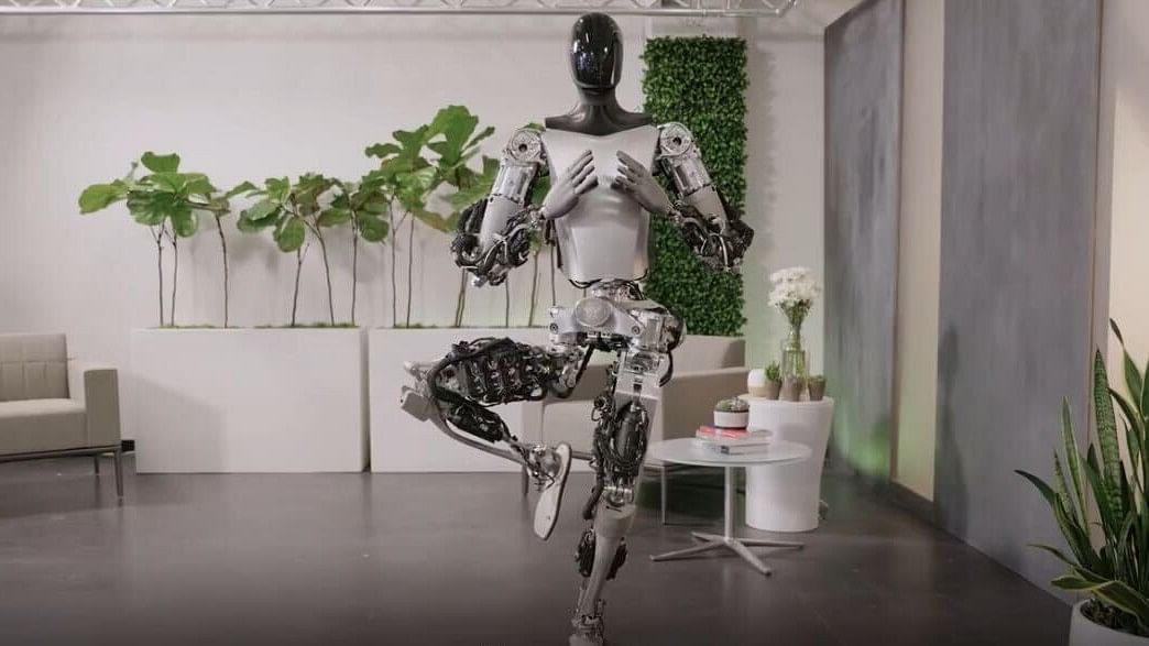 Tesla posts video of humanoid robot performing yoga
