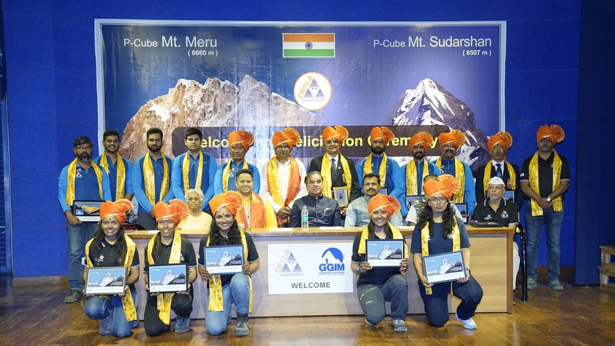 Record-breaking mountaineering teams felicitated in Pune