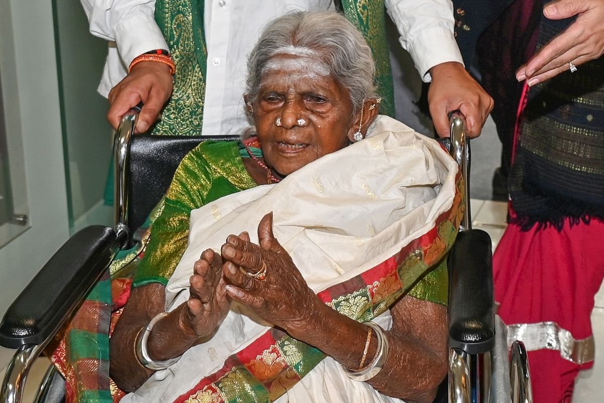 Padma Shri Saalumarada Thimmakka. 