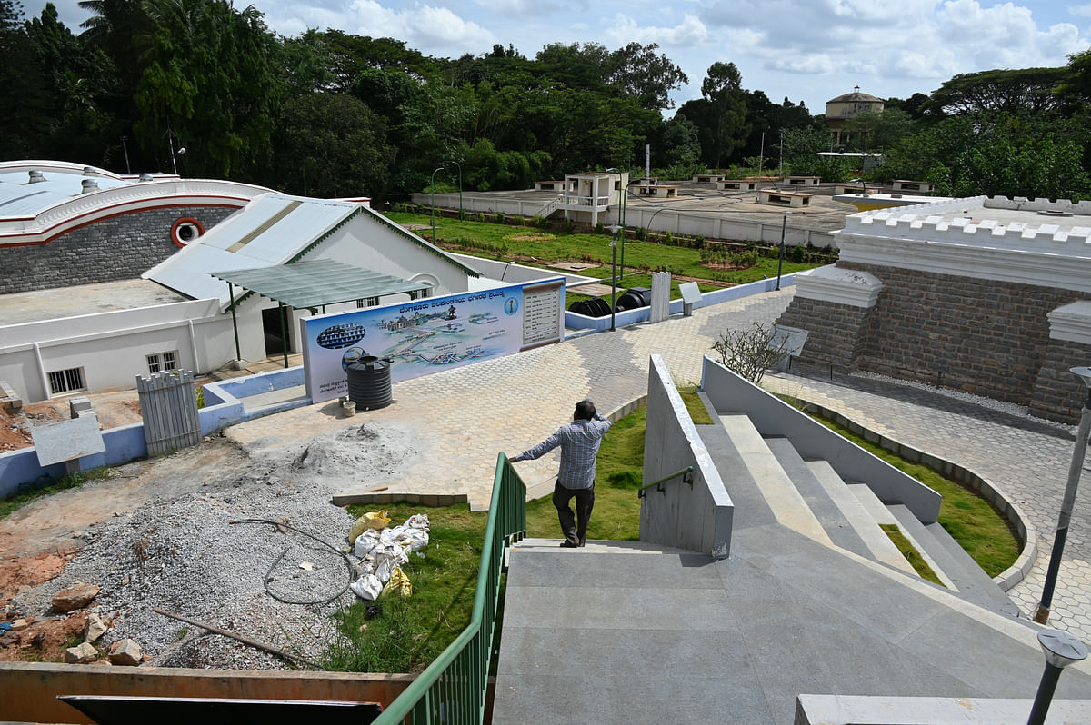 Sprawled over half an acre in Malleswaram the museum will showcase one of the first water tanks installed in Bengaluru in 1895. The museum is due to be opened by the year-end. DH PHOTO/BH SHIVAKUMAR 