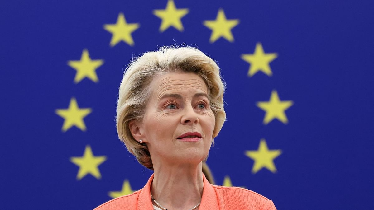 Von der Leyen paints herself as EU business champion ahead of elections