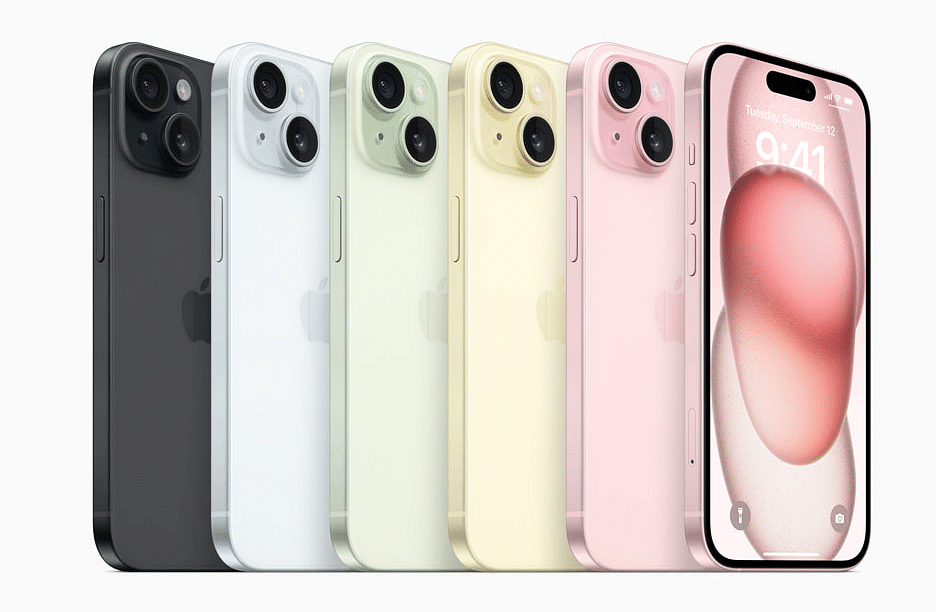 Apple iPhone 15 series colour options