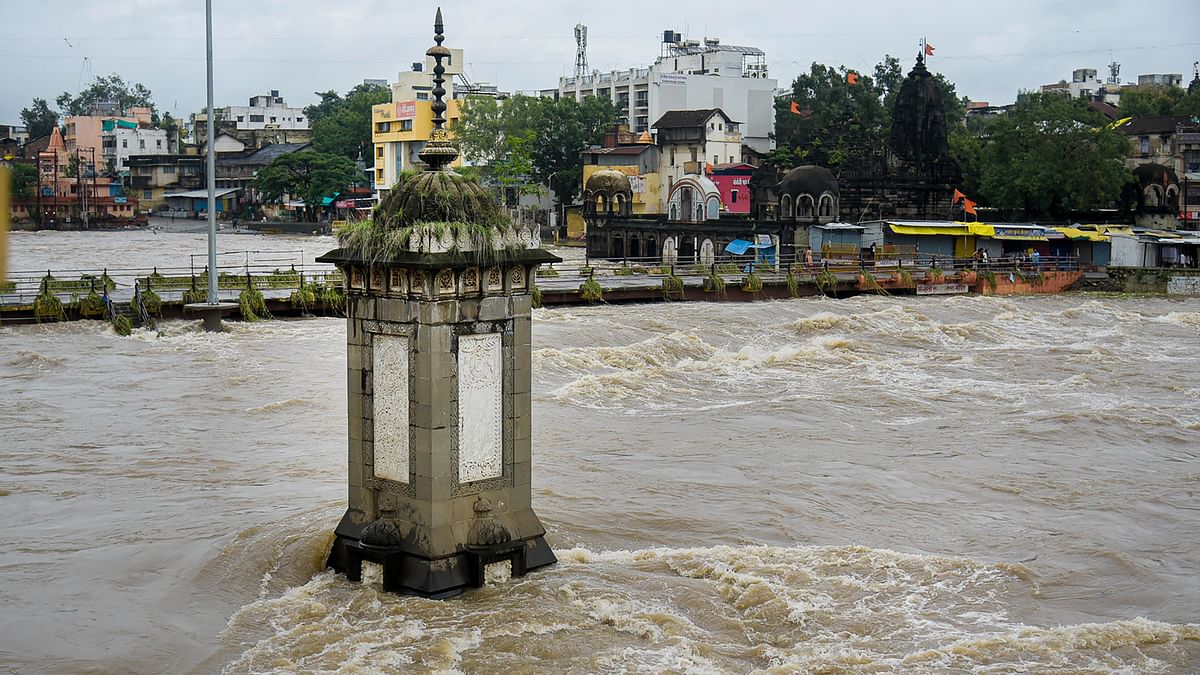 Godavari water level rises in Maharashtra’s Nashik, those living on riverbank told to stay alert
