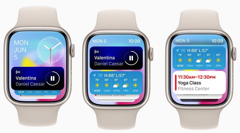 Smart Stack feature on Apple Watch with watchOS 10