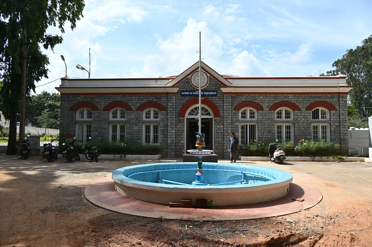 Sprawled over half an acre in Malleswaram the museum will showcase one of the first water tanks installed in Bengaluru in 1895. The museum is due to be opened by the year-end. DH PHOTO/BH SHIVAKUMAR 