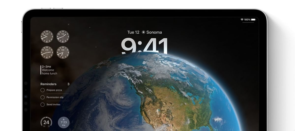 Apple iPadOS 17 brings new widgets for iPad lockscreen.