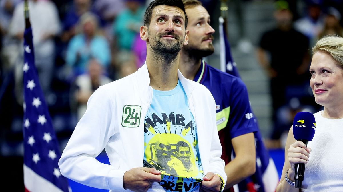 Djokovic honours Kobe Bryant with 'Mamba Forever' shirt