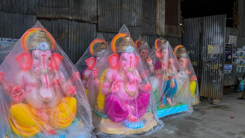 Despite ban, PoP Ganesha idols see brisk sales