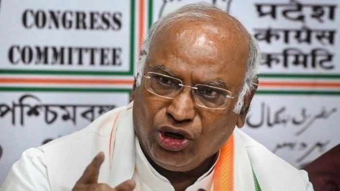 Congress President Mallikarjun Kharge. 