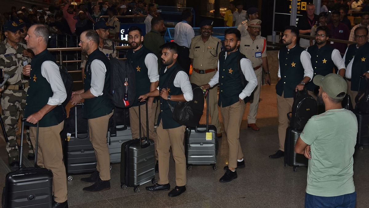 Pakistan men's World Cup 2023 team arrived at their hotel in Hyderabad, India on September 27. The team is here for the Cricket World Cup which begins on October 5.