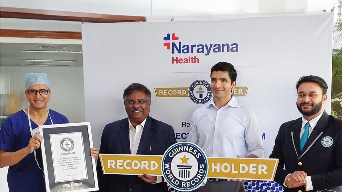 Narayana Health enters Guinness Book of World Records by conducting  3,797 ECGs in single day