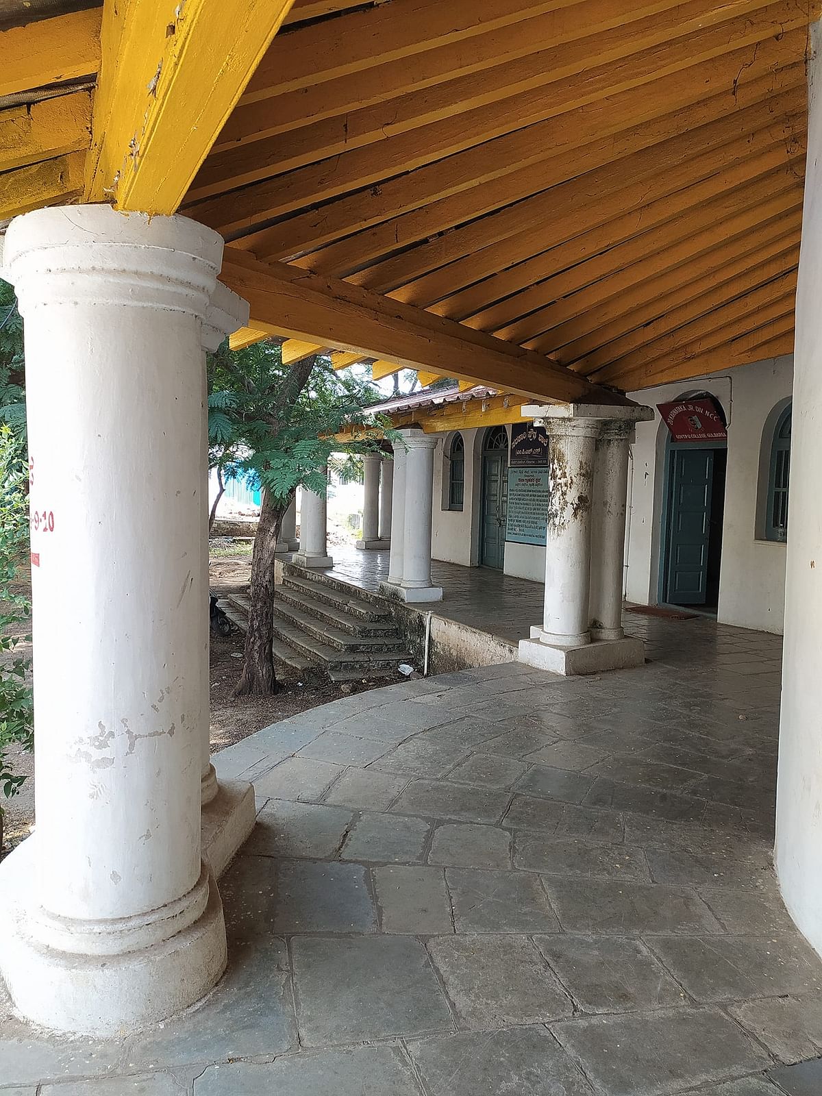 A corridor at the school.