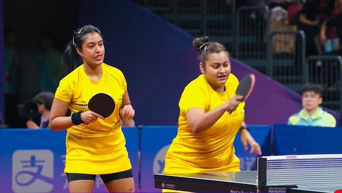 Sutirtha-Ayhika pair settles for historic bronze in Asian Games table tennis