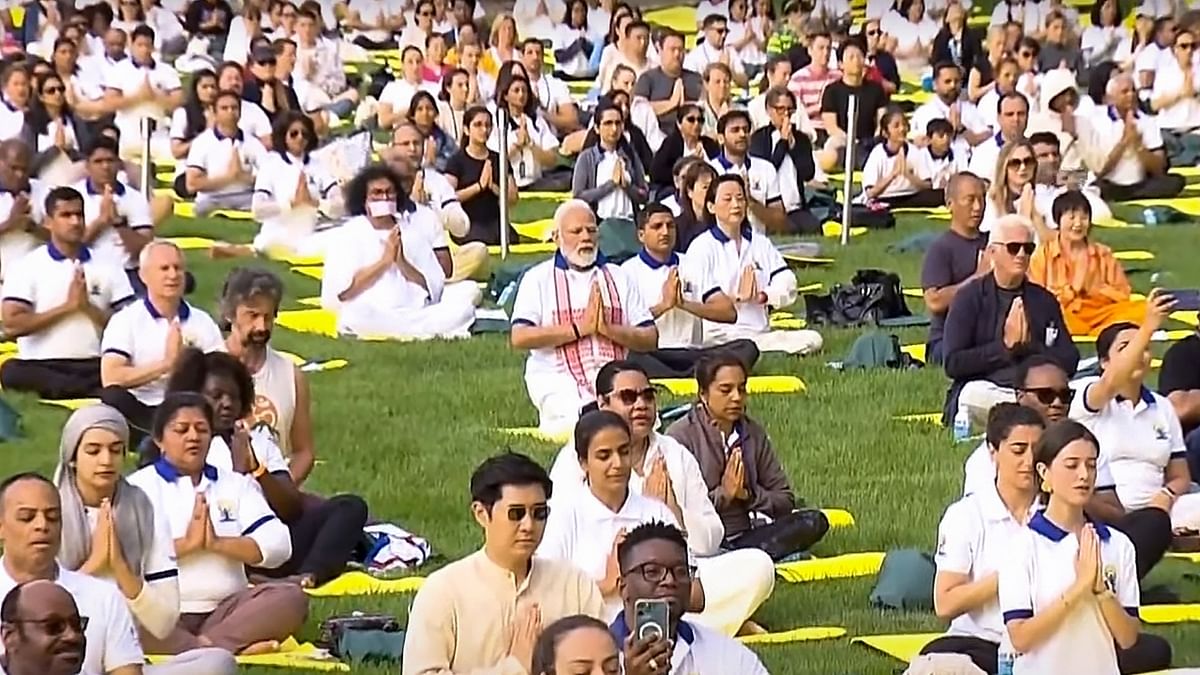 International Yoga Day Highlights: PM Modi's historic UN yoga session  scripts Guinness World Record