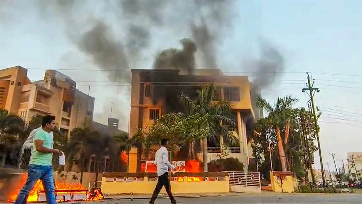Curfew in parts of Beed district after violence during Maratha quota stir; Internet services shut