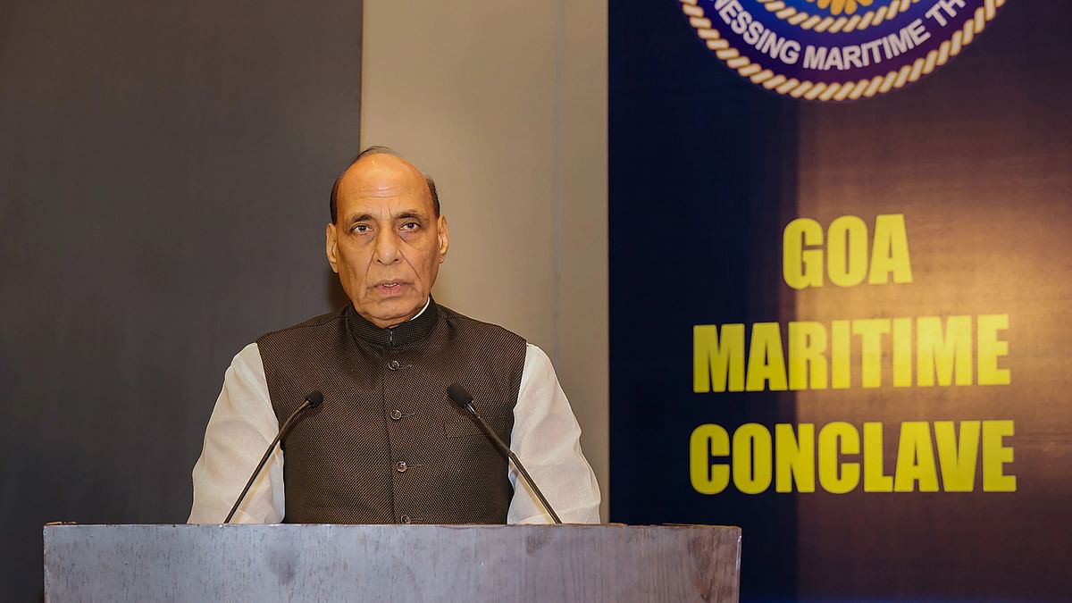 'Might is Right' approach has no place in maritime domain: Rajnath Singh at Goa conclave