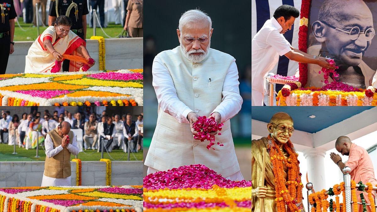 Gandhi Jayanti 2023: Political leaders pay tributes to Father of the Nation