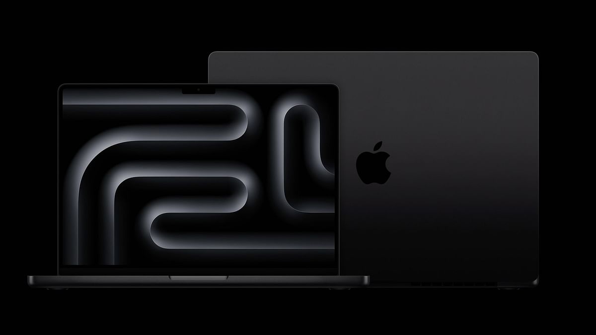 The new MacBook Pro series in Space Black colour.