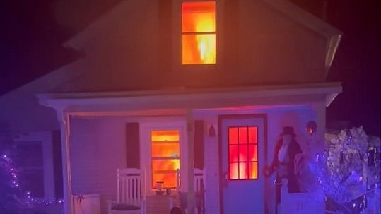 Real-like Halloween decoration tricks fire department in US