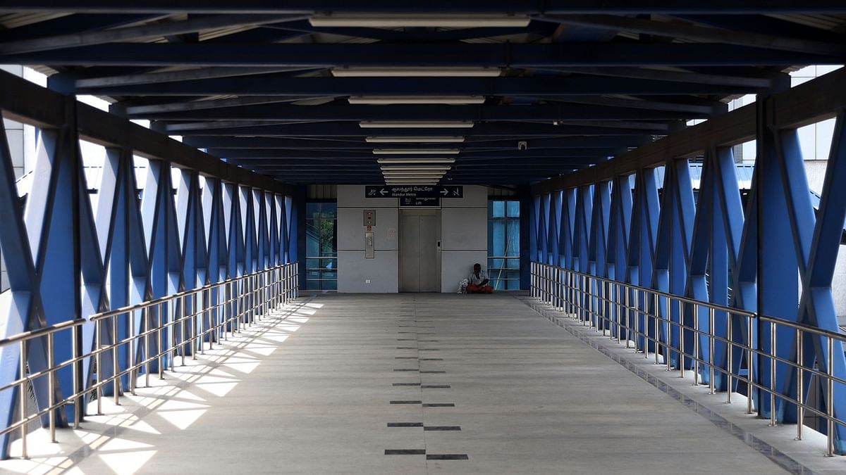Foot overbridge at Nagasandra metro station opens