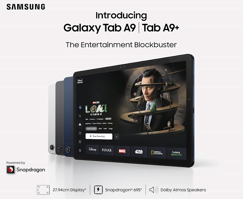 The new Galaxy Tab A9 series.
