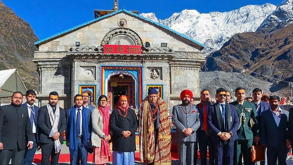 Vice President Dhankhar visits Kedarnath