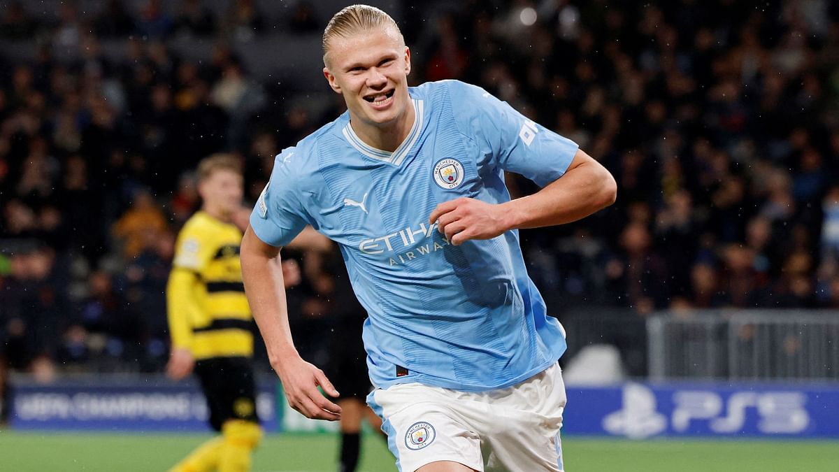 Haaland brace lifts Man City to 3-1 win over Young Boys in Champions League group