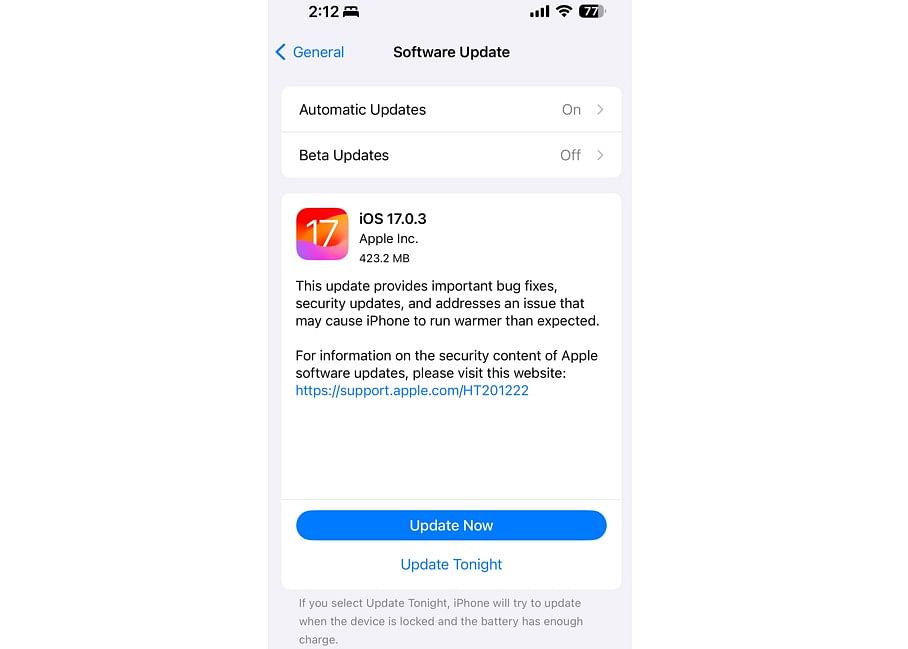 Apple releases iOS 17.0.3 update to all eligible iPhones.