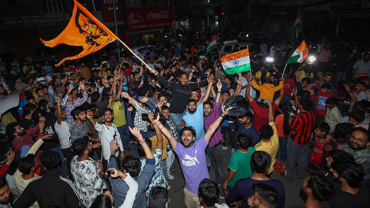 ICC World Cup: Fans celebrate Team India's win over Pakistan