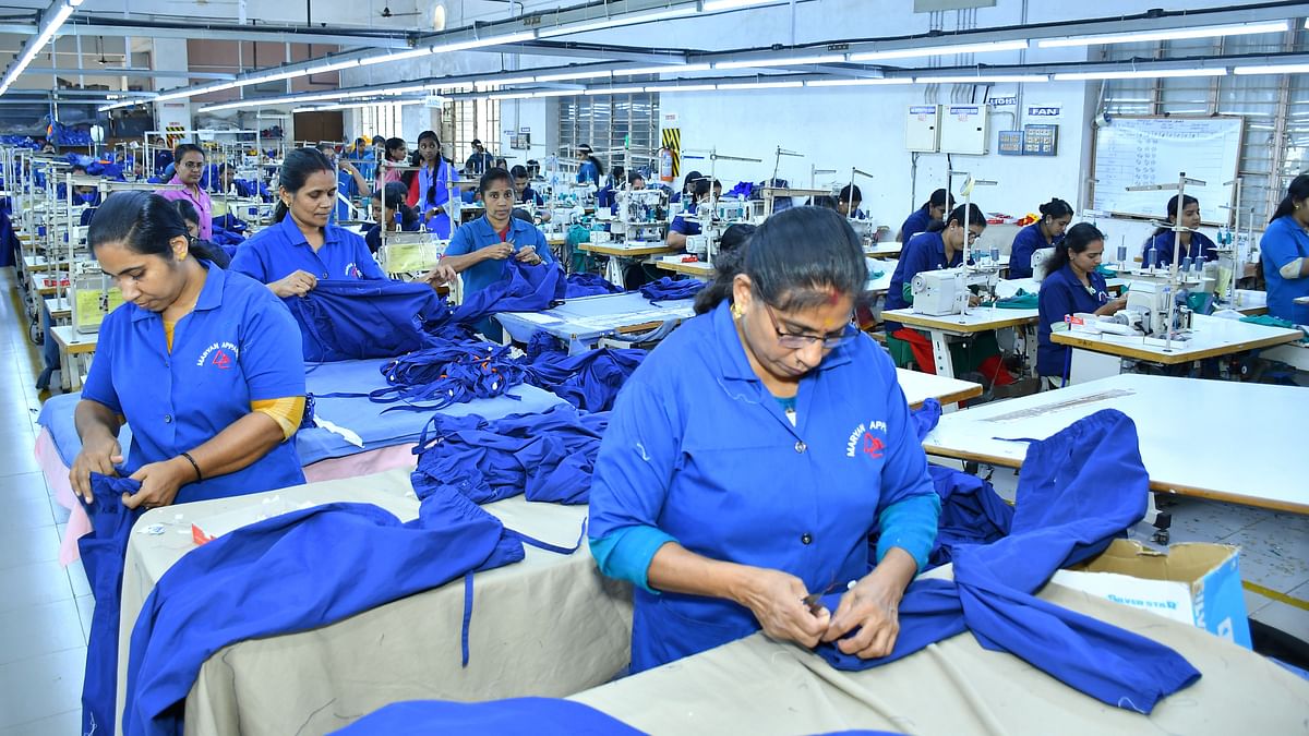 Maryan Apparel factory in Kannur.