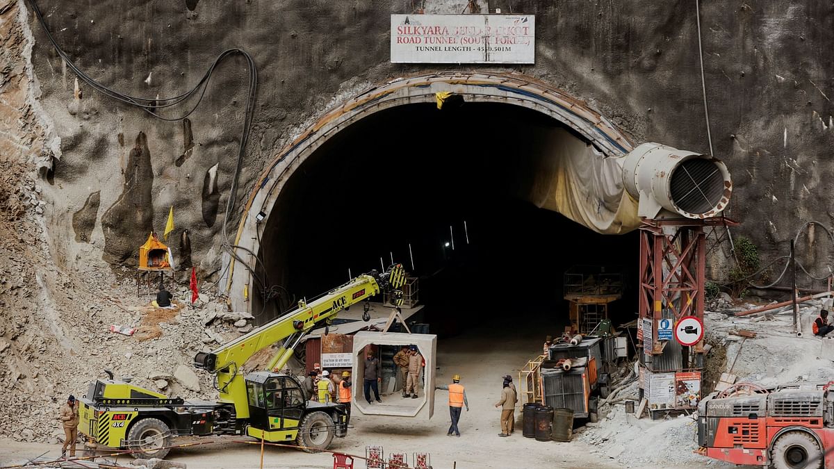 Separation wall with openings provided in Uttarakhand tunnel to help stranded commuters escape: Govt