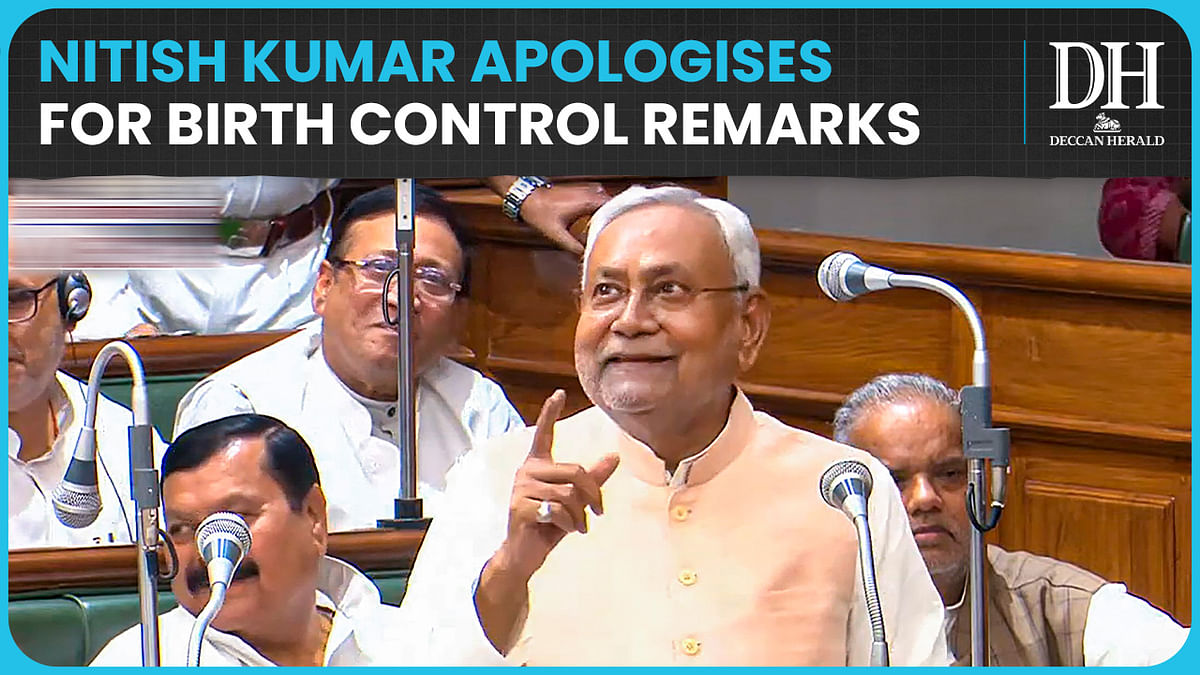 Bihar CM Nitish Kumar apologises for his 'derogatory' remarks on birth control | 'Vulgar', says BJP