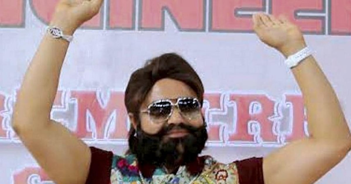 Dera Sacha Sauda chief Gurmeet Ram Rahim walks out of Haryana's Rohtak ...