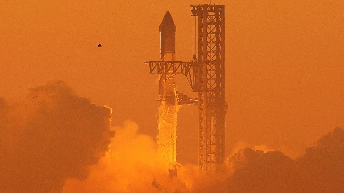 SpaceX's next-generation Starship spacecraft atop its powerful Super Heavy rocket is launched from the company's Boca Chica launchpad on an uncrewed test flight, near Brownsville, Texas, U.S. November 18, 2023. 