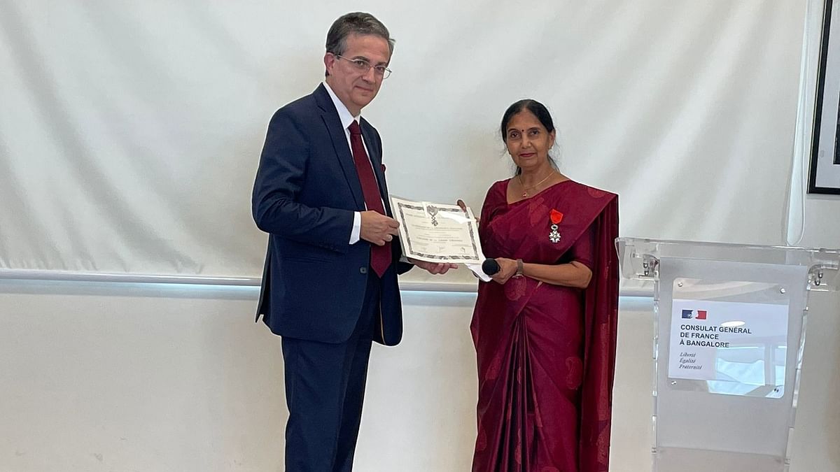 Top French civilian honour for Isro scientist VR Lalithambika